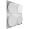 Ekena Millwork Adonis EnduraWall Decorative 3D Wall Panel, White, 19 5/8"W x 19 5/8"H WP20X20ADWH - alternate 2